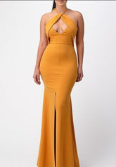 Show Off Mustard Dress